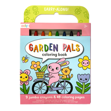 Load image into Gallery viewer, Carry Along! Coloring Book and Crayon Set - Garden Pals