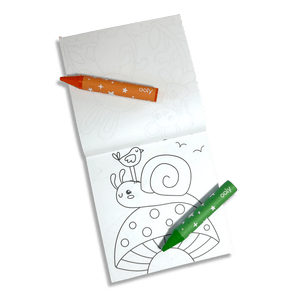 Carry Along! Coloring Book and Crayon Set - Garden Pals