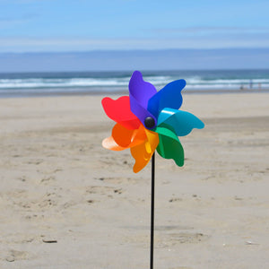 Rainbow Petal Pinwheel Spinners