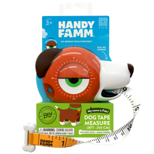 Load image into Gallery viewer, &quot;Fido&quot; Brown Dog STEM Measuring Tape 4-in-1 Tool