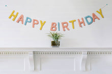 Load image into Gallery viewer, Felt Happy Birthday Garland: Rainbow