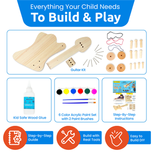 Wooden Guitar DIY Craft Kit