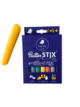 Load image into Gallery viewer, Dustless Creamy Chalk ButterStix  + Holder - 12 Pack of Assorted Colors