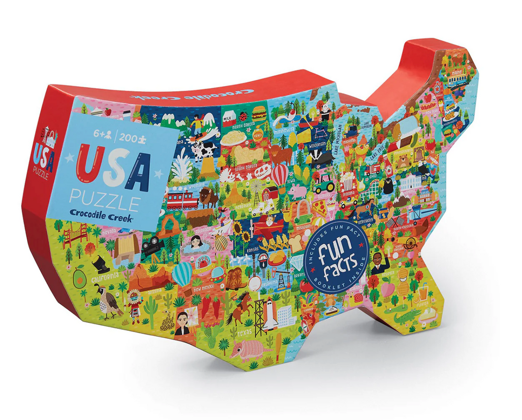 USA Shaped Box - 200-Piece Puzzle