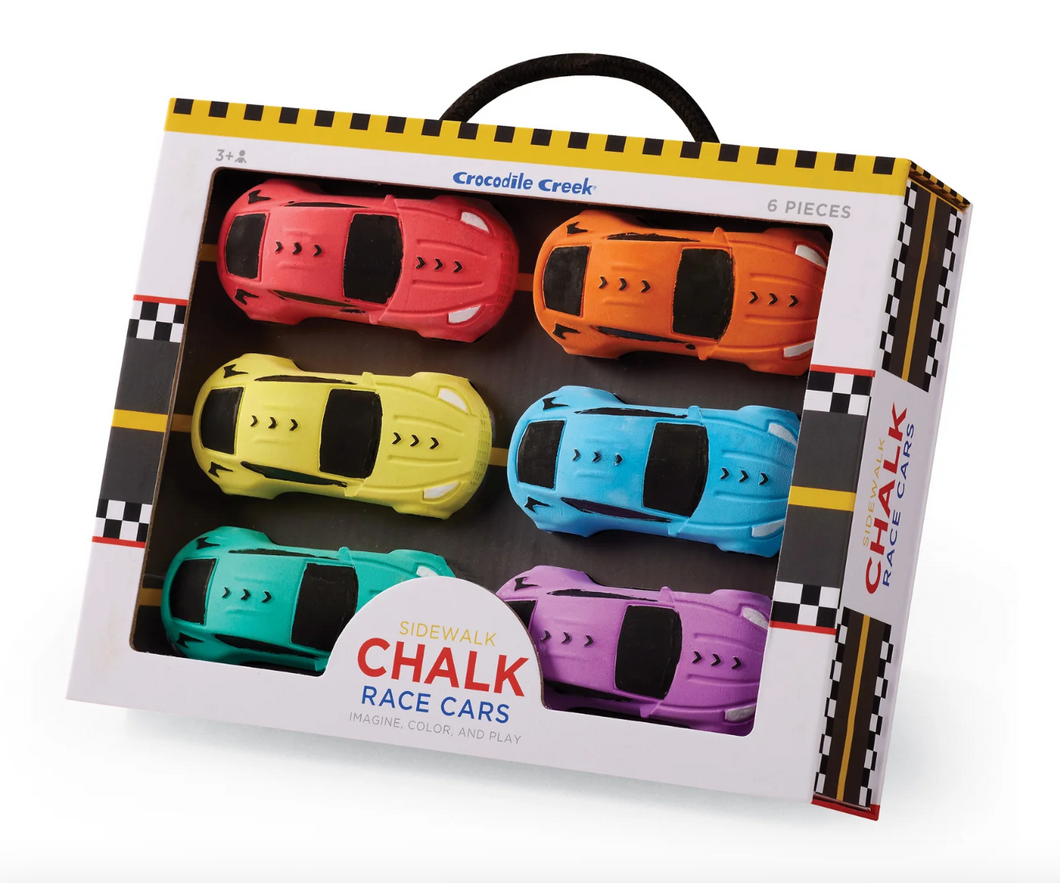 Race Cars Sidewalk Chalk