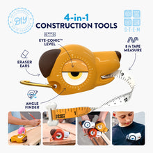 Load image into Gallery viewer, &quot;Nutmeg&quot; Tan Dog STEM Measuring Tape 4-in-1 Tool