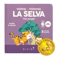 Load image into Gallery viewer, La Selva Bilingual Sound Book: Jungle Animal Sounds