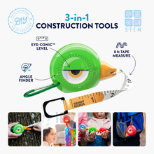 Load image into Gallery viewer, &quot;Yaya&quot; Green Bird STEM Measuring Tape 3-in-1 Tool