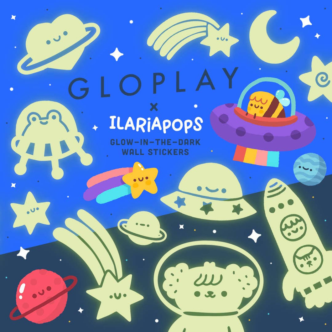 Cosmic Cute! Glow in the Dark Stickers by ILARIAPOPS