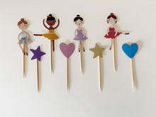 Load image into Gallery viewer, Ballet Cupcake Toppers