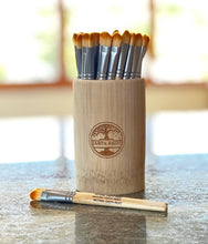 Load image into Gallery viewer, 30 Bamboo Paint Brushes: Bamboo Cup with 30 Bamboo Paint Brushes