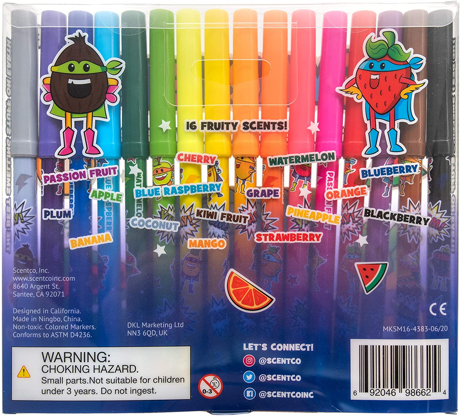 LS&S 471027 Scented Markers - 12 Per Pack