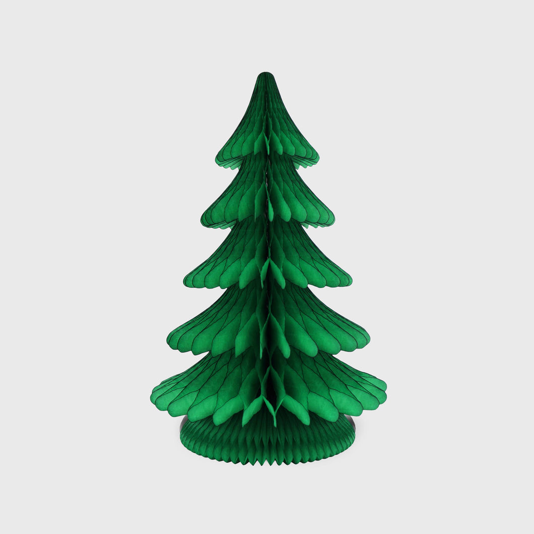 Paper Alpine Tree - Green Honey Comb- 40cm